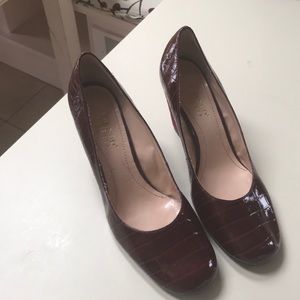 Franco Sarto wedge red shoe